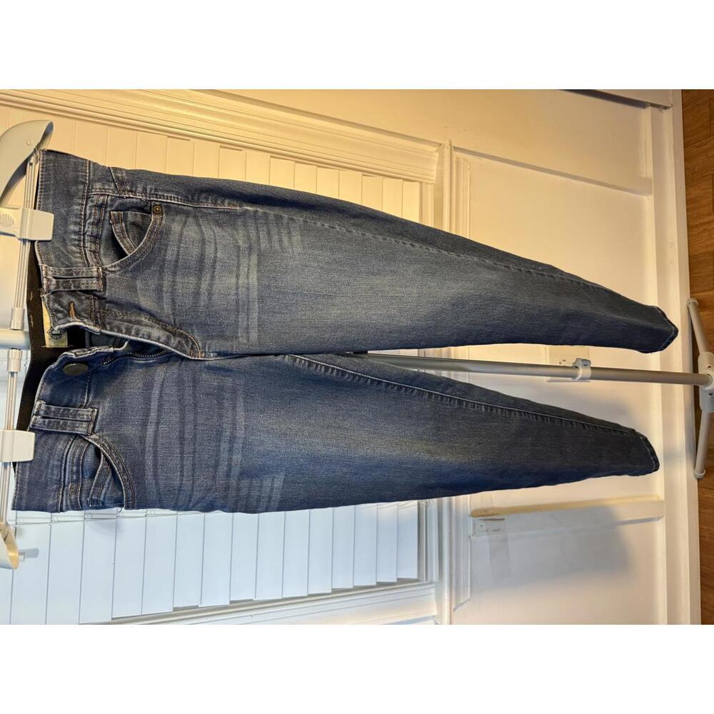 Democracy Jeans Womens 6 Dark Blue AB Solution Skinny Ankle Mid-Rise Stretch